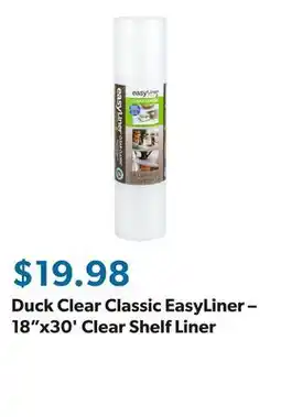 Sam's Club Duck Clear Classic EasyLiner – 18x30' Clear Shelf Liner offer