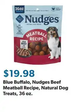 Sam's Club Blue Buffalo, Nudges Beef Meatball Recipe, Natural Dog Treats, 36 oz offer