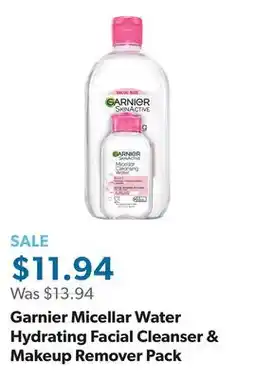 Sam's Club Garnier Micellar Water Hydrating Facial Cleanser & Makeup Remover Pack offer