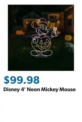 Sam's Club Disney 4' Neon Mickey Mouse offer