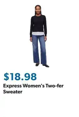 Sam's Club Express Women's Two-fer Sweater offer