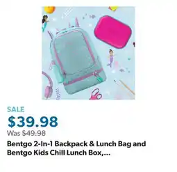 Sam's Club Bentgo 2-In-1 Backpack & Lunch Bag and Bentgo Kids Chill Lunch Box, Choose Color offer