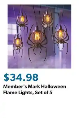 Sam's Club Member's Mark Halloween Flame Lights, Set of 5 offer