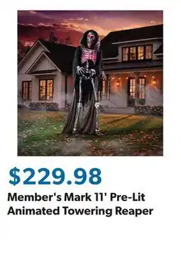 Sam's Club Member's Mark 11' Pre-Lit Animated Towering Reaper offer