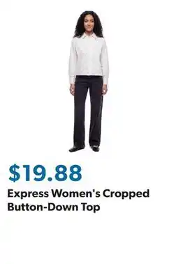 Sam's Club Express Women's Cropped Button-Down Top offer