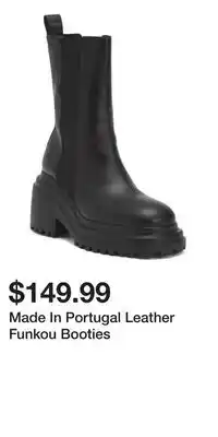 TJ Maxx Made In Portugal Leather Funkou Booties offer