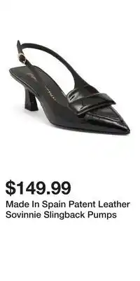 TJ Maxx Made In Spain Patent Leather Sovinnie Slingback Pumps offer