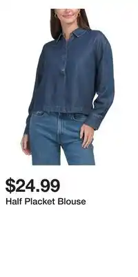 TJ Maxx Half Placket Blouse offer