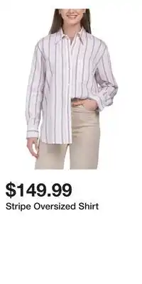 TJ Maxx Stripe Oversized Shirt offer