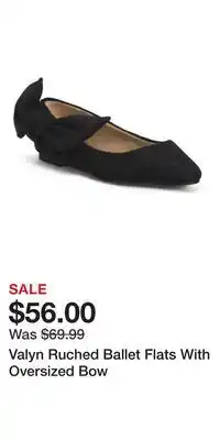 TJ Maxx Valyn Ruched Ballet Flats With Oversized Bow offer