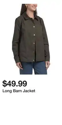 TJ Maxx Long Barn Jacket offer