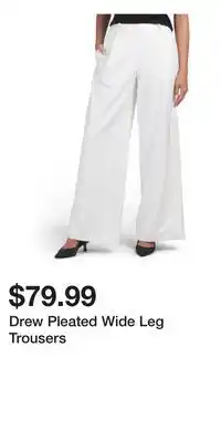TJ Maxx Drew Pleated Wide Leg Trousers offer