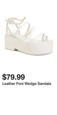 TJ Maxx Leather Foni Wedge Sandals offer