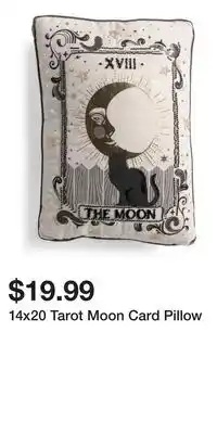 TJ Maxx 14x20 Tarot Moon Card Pillow offer