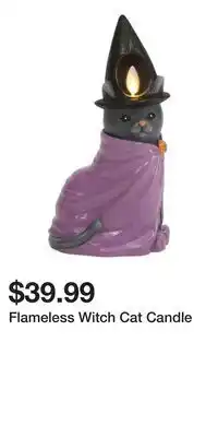 TJ Maxx Flameless Witch Cat Candle offer