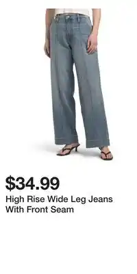 TJ Maxx High Rise Wide Leg Jeans With Front Seam offer