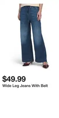 TJ Maxx Wide Leg Jeans With Belt offer