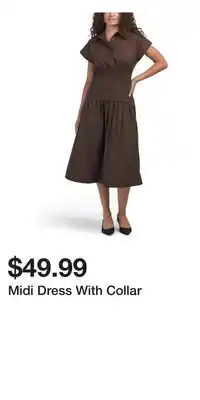 TJ Maxx Midi Dress With Collar offer