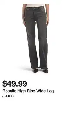 TJ Maxx Rosalie High Rise Wide Leg Jeans offer