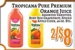 Trade Fair Supermarket TROPICANA PURE PREMIUM Orange Juice offer