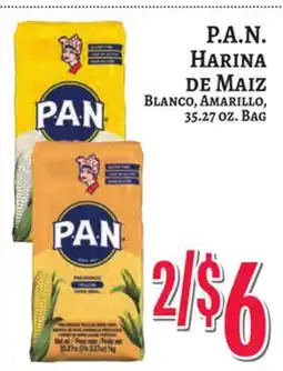 Trade Fair Supermarket P.A.N. HARINA DE MAIZ Blanco, Amarillo, 35.27 OZ. BAG offer