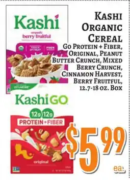 Trade Fair Supermarket KASHI ORGANIC CEREAL offer