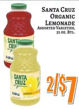 Trade Fair Supermarket Santa Cruz Organic Lemonade offer