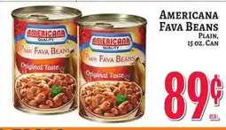Trade Fair Supermarket AMERICANA FAVA BEANS offer