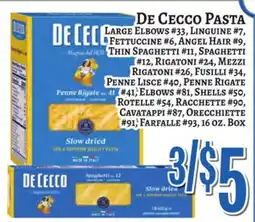 Trade Fair Supermarket De Cecco PASTA offer