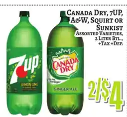Trade Fair Supermarket CANADA DRY, 7UP, A&W, SQUIRT OR SUNKIST offer