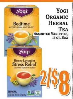 Trade Fair Supermarket YOGI ORGANIC HERBAL TEA offer