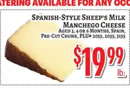Trade Fair Supermarket SPANISH-STYLE SHEEP'S MILK MANCHEGO CHEESE offer