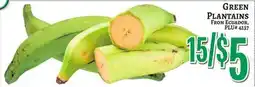 Trade Fair Supermarket GREEN PLANTAINS FROM ECUADOR, PLU# 4437 offer