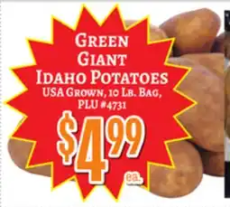 Trade Fair Supermarket GREEN GIANT Idaho POTATOES offer