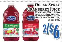 Trade Fair Supermarket OCEAN SPRAY CRANBERRY JUICE offer