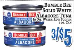Trade Fair Supermarket BUMBLE BEE SOLID WHITE ALBACORE TUNA offer