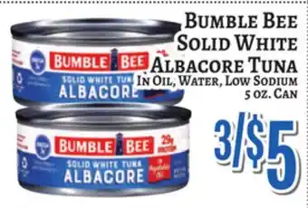 Trade Fair Supermarket BUMBLE BEE SOLID WHITE ALBACORE TUNA offer