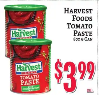 Trade Fair Supermarket HARVEST FOODS TOMATO PASTE offer