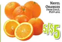 Trade Fair Supermarket NAVEL ORANGES FROM CHILE offer