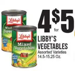 Extra Supermarket LIBBY'S VEGETABLES offer