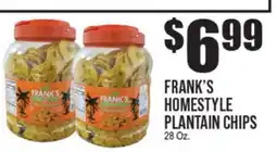 Extra Supermarket FRANK'S HOMESTYLE PLANTAIN CHIPS offer