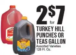Extra Supermarket TURKEY HILL PUNCHES OR TEAS GALLON offer