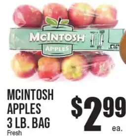 Extra Supermarket MCINTOSH APPLES offer