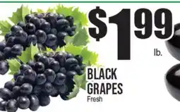 Extra Supermarket BLACK GRAPES offer