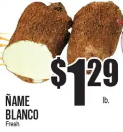 Extra Supermarket ÑAME BLANCO offer