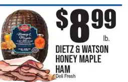 Extra Supermarket DIETZ & WATSON HONEY MAPLE HAM offer