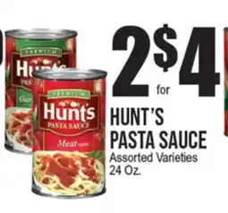 Extra Supermarket HUNT'S PASTA SAUCE offer