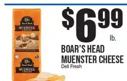 Extra Supermarket BOAR'S HEAD Muenster Cheese offer
