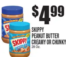 Extra Supermarket SKIPPY PEANUT BUTTER CREAMY OR CHUNKY offer