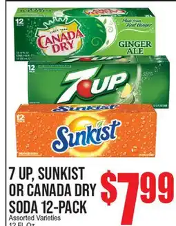Extra Supermarket 7 UP, SUNKIST OR CANADA DRY SODA offer